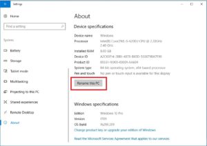 how to change windows name user