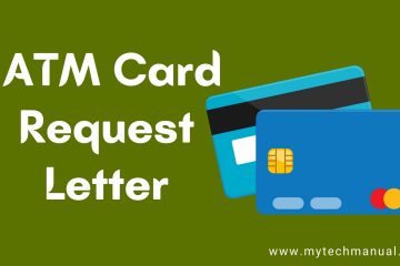 ATM Card Request Letter Format