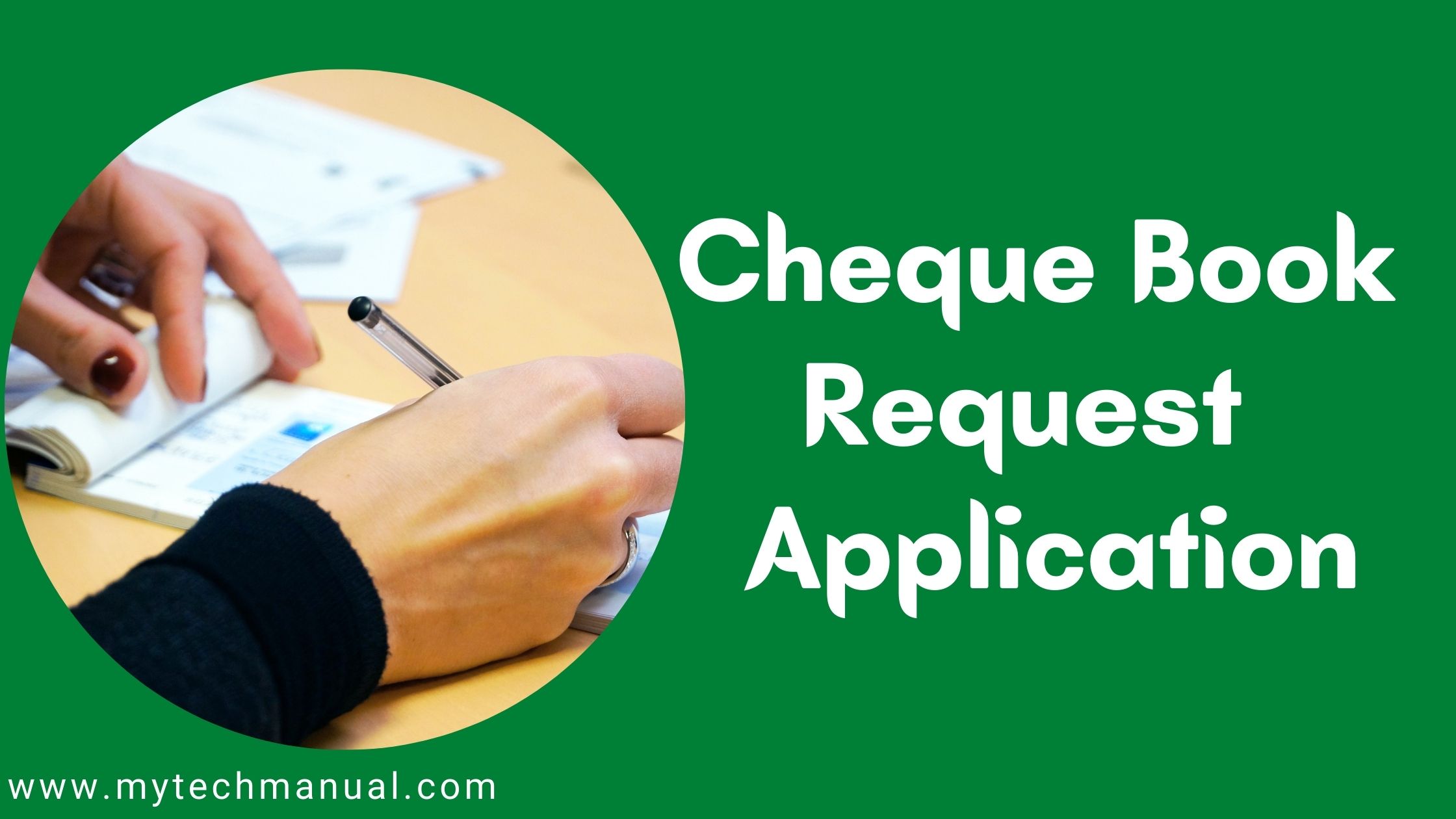 Cheque Book Request Letter Format Cheque Book Request Application