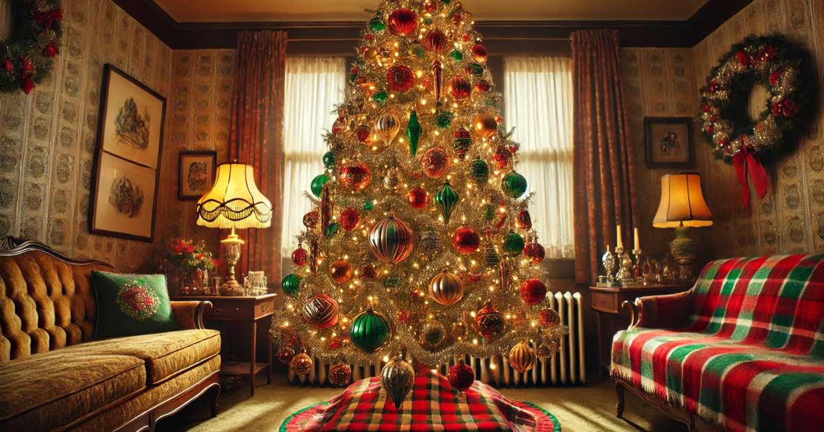 Vintage Christmas Tree Decorating Ideas